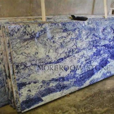 Polished Blue Azul Bahia Granite For Wall Decoration