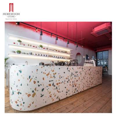 Custom Polished terrazzo countertops for kitchen